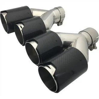 Bil dobbelt udstødningsrør